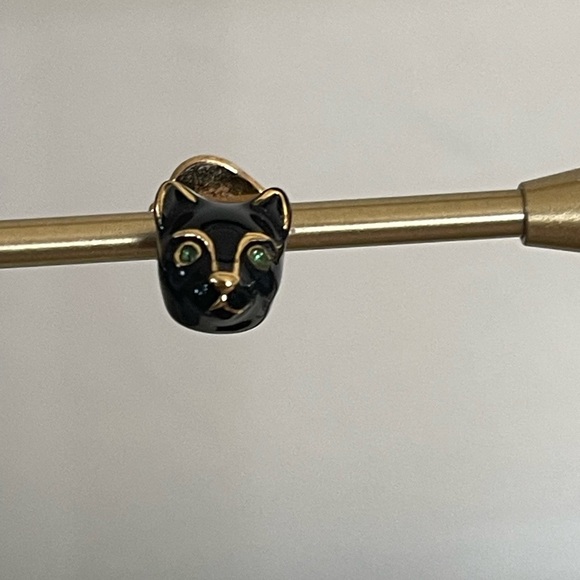 Kate Spade - Earrings & matching black rhinestone cat ear bracelet - Picture 5 of 6